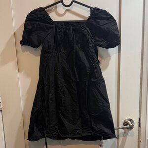 Black Puff Sleeve Dress